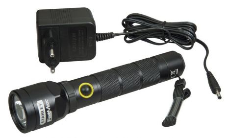 Ліхтар світлодіодний "FatMax Aluminium Torch Rechargeable" з алюмінієвим корпусом акумуляторний STANLEY 1-95-154