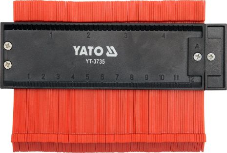Шаблон 125 мм для копіювання складних профілів Yato YT-3735
