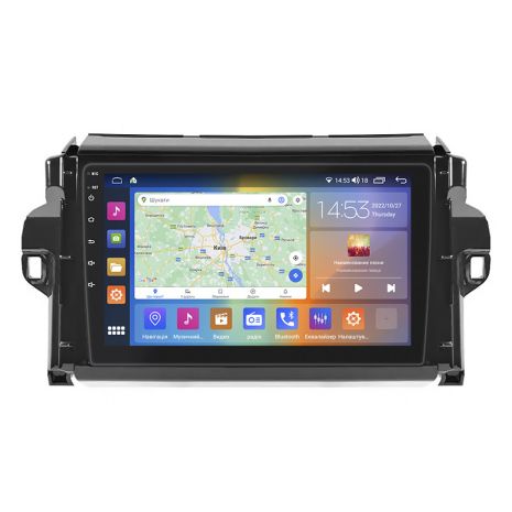 Штатная магнитола Lesko для Toyota Fortuner II 2015-2020 IPS 9" 4/64Gb CarPlay 4G Wi-Fi GPS Prime