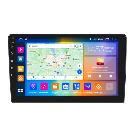 Автомагнітола Lesko W-10 IPS 10" 4/64Gb CarPlay 4G Wi-Fi Prime Андроїд 11 GPS 8 ядер 1280х720рх охолодження TS