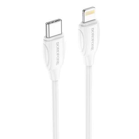 USB Borofone BX19 Type-C to Lightning 20W 1m Білий