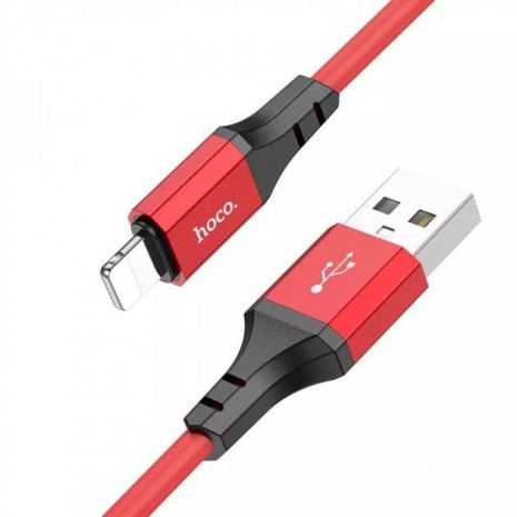 Кабель Hoco X86 USB to Lightning 1m красный