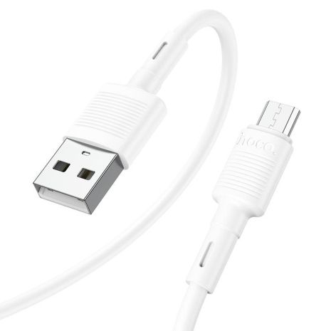 Кабель Hoco X83 USB to MicroUSB 1m білий