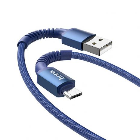 Кабель Hoco X71 USB to MicroUSB 1m синій
