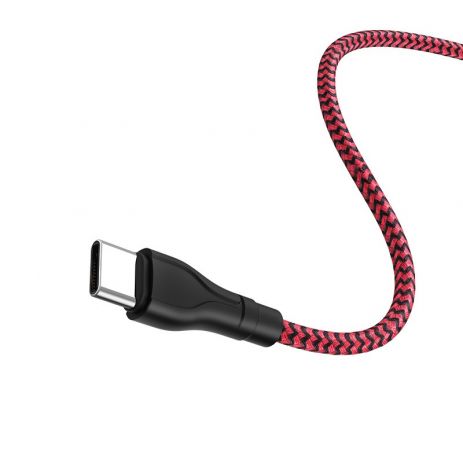 USB Borofone BX39 Beneficial Type-C 1m Чорно-Червоний