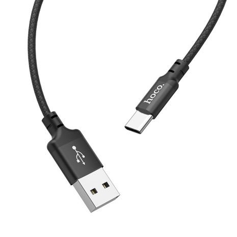 Кабель Hoco X14 USB to Type-C 2m чорний