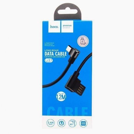 Кабель Hoco U37 USB to MicroUSB 1.2m чорний