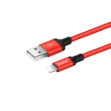 УДАЛИТЬ ДУБЛЬ Кабель Hoco X14 USB to Lightning 1m красный