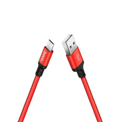 Кабель Hoco X14 USB to MicroUSB 1m червоний