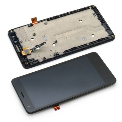 Дисплей (LCD) Xiaomi Redmi 2 с сенсором черный + рамка