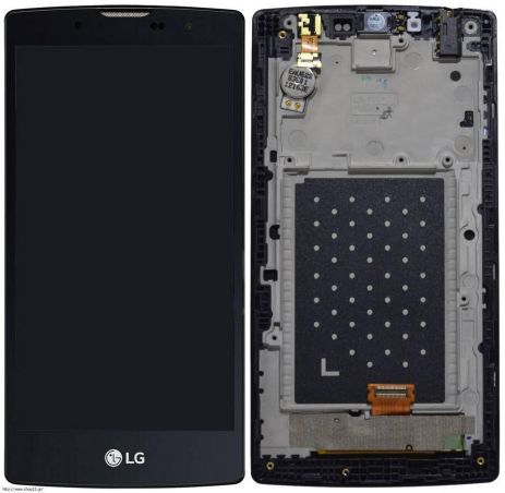 Дисплей (LCD) LG H522Y G4c/H525N/H525Y із сенсором чорний + рамка