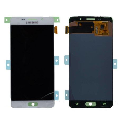 Дисплей (LCD) Samsung GH97-18250A A510F Galaxy A5 (2016) із сенсором білий сервісний