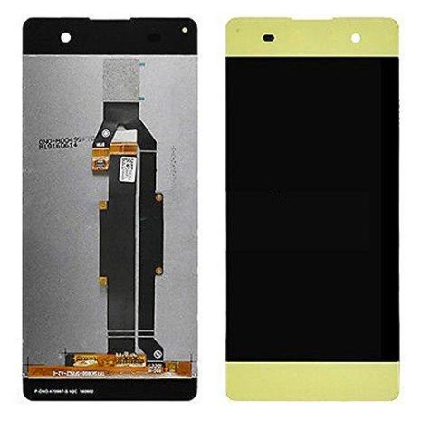 Дисплей (LCD) Sony F3111 Xperia XA/ F3112/ F3113/ F3115/ F3116 із сенсором золотий + рамка