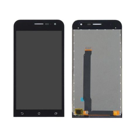 Дисплей (LCD) Asus ZenFone 2 (ZE500CL) с сенсором чёрный + рамка