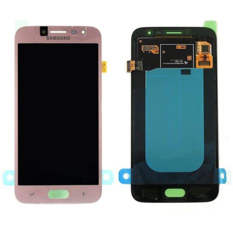 Дисплей (LCD) Samsung GH97-21339C J250 Galaxy J2 (2018) із сенсором рожевий сервісний