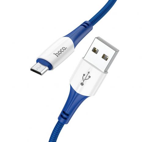 Кабель Hoco X70 USB to MicroUSB 1m синій