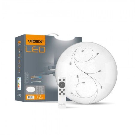 LED світильник функціональний круглий VIDEX GLANZ КРАПЛІ 72W 2800-6200K 220V (VL-CLS2031-72) 5шт/ящ