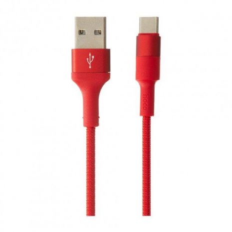 Кабель Hoco X26 USB to Type-C 1m красный