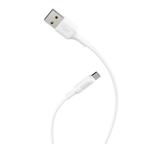 Кабель Hoco X25 USB to MicroUSB 1m білий