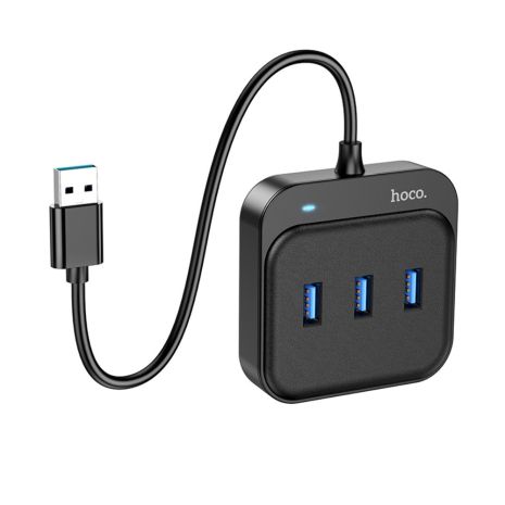 Мультіадаптер хаб Hoco HB31 4в1 USB to 4 USB 3.0 (F) 0.2m