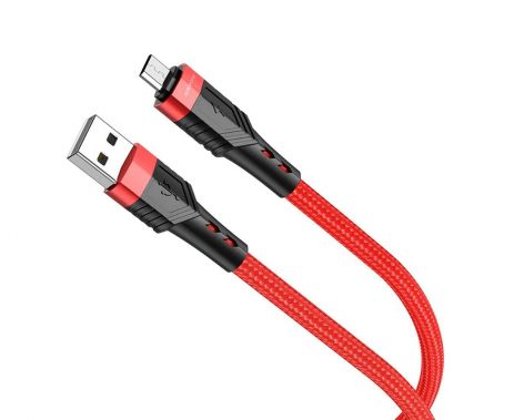 Кабель Borofone BU35 USB to MicroUSB 1.2m червоний