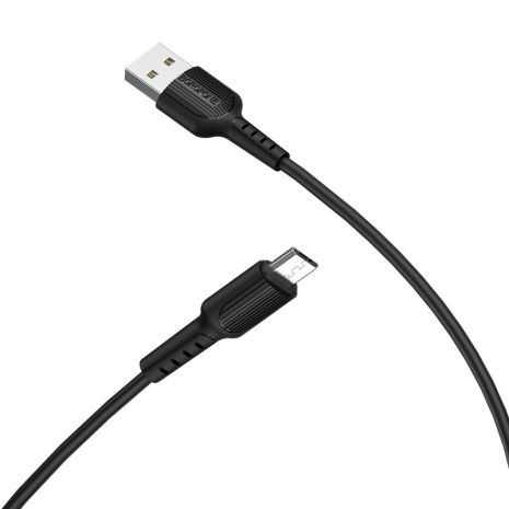 Кабель Borofone BX16 USB to MicroUSB 1m чорний