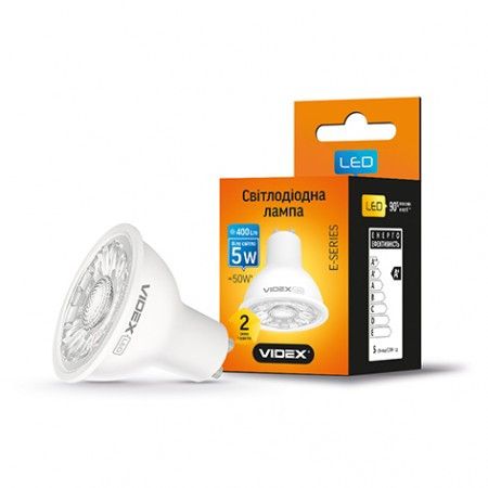 LED лампа VIDEX MR16eL 5W GU10 4100K 220V 20шт/ящ