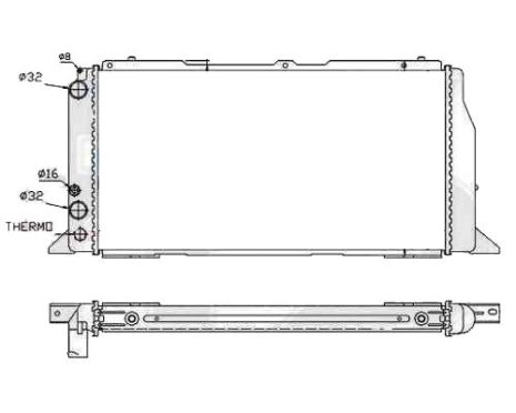 Радіатор Audi (Audi)DI 80 / 90 86-91 виробник FPS