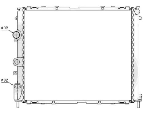 Радіатор охолодження двигуна RENAULT KANGOO 1997-2003