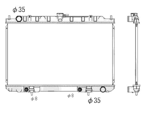 Радіатор охолодження двигуна NISSAN MAXIMA 2000-2006 QX (A33)