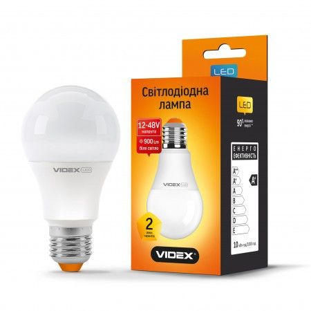 LED лампа VIDEX A60e 10W E27 4100K 12-48V