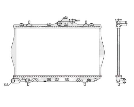 Радіатор Hyundai Accent (Хюндай Акцент) 95-99 виробник NRF