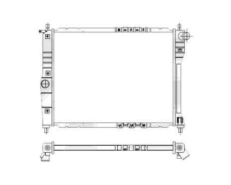 Радіатор Daewoo Lanos (Деу Ланос) 98-/NEXIA 08- (N150) виробник FPS