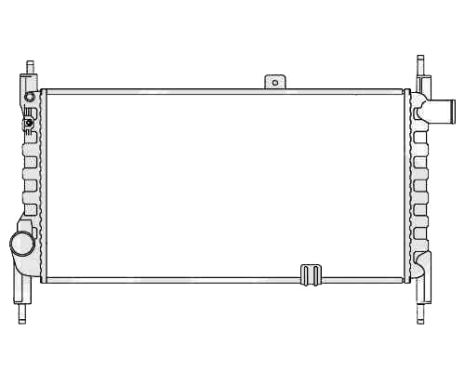 Радиатор охлаждения двигателя OPEL KADETT E 1985-1991
