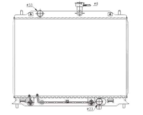 Радиатор охлаждения двигателя Hyundai Accent III (06-10) 1.5 CRDi (FPS)