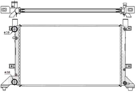 Радиатор охлаждения двигателя Volkswagen LT II 1996-2005