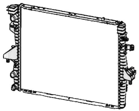 Радіатор охолодження двигуна Volkswagen (FPS) FP 74 A1212-P