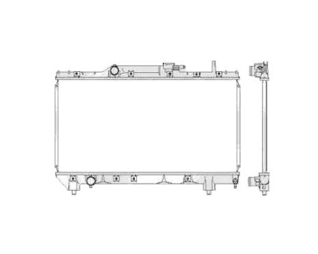 Радіатор охолодження двигуна TOYOTA CARINA E 1992-1997
