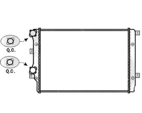 Радіатор охолодження двигуна SEAT ALTEA 2004-