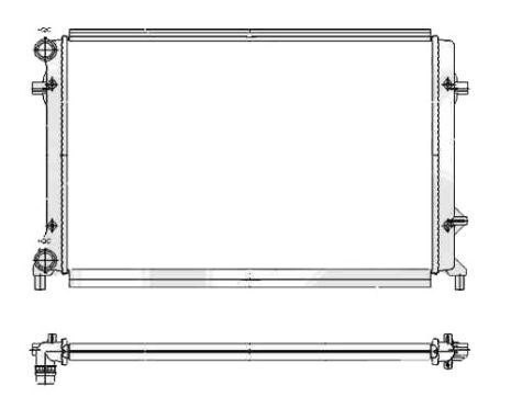 Радіатор охолодження двигуна SEAT ALTEA 2004-