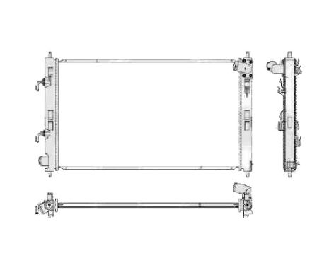 Радіатор охолодження двигуна MITSUBISHI LANCER X (CY) 2007-2012 / (CX) 2008-2010
