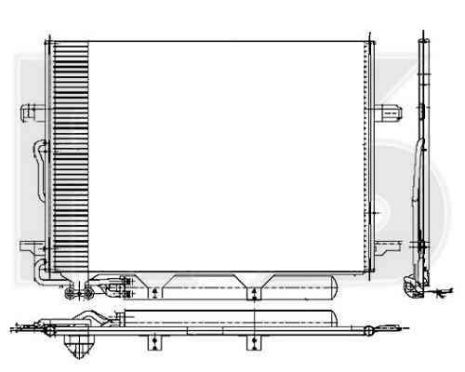 Радіатор кондиціонера Mercedes E-Class W211 (02-09) (FPS)