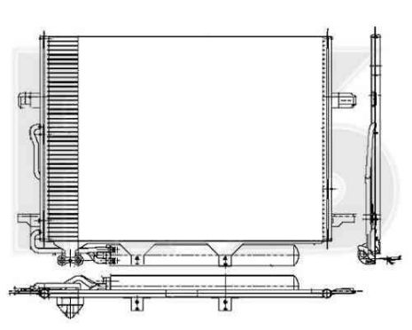 Радиатор кондиционера Mercedes E-Class W211 (02-09) (FPS)
