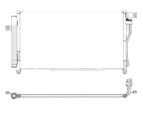 Радіатор кондиціонера Hyundai Accent III (06-10) бенз. (FPS)