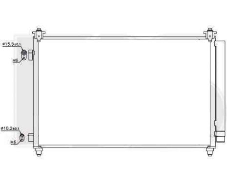 Радіатор кондиціонера Mazda CX-9 (08-12) (Koyorad)