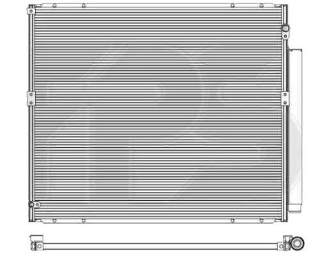 РАДІАТОР КОНДИЦІЮВАННЯ на TOYOTA LAND CRUISER PRADO 2010- (J15)
