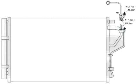 Радіатор кондиціонера HYUNDAI / KIA (FPS) FP 32 K602-X