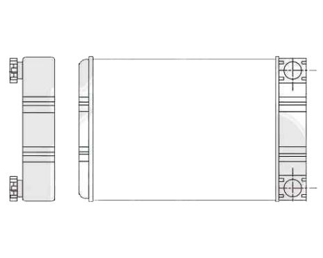 Радиатор печки Mercedes C-Class W203, CLK W209 (AVA)