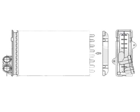 Радиатор печки PEUGEOT 405 1987-1996