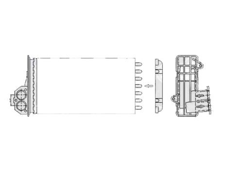 Радіатор пічки PEUGEOT 206 1998-2009 р.в